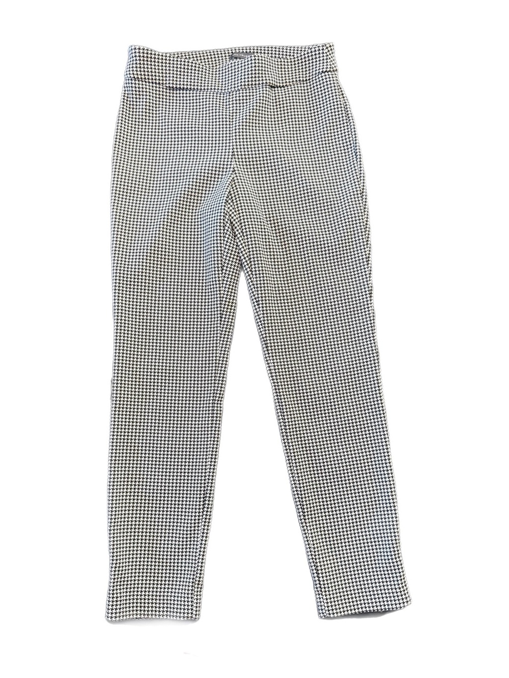 Van Heusen Black and White Houndstooth Skinny Pants with ankle zipper Size 6 - Picture 4 of 10